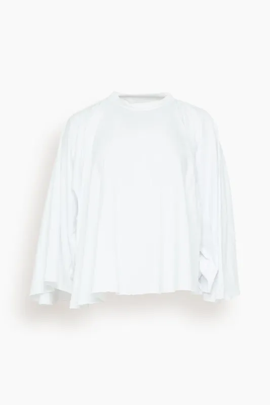 Long Sleeved Shirt in White sold by Hampden Clothing