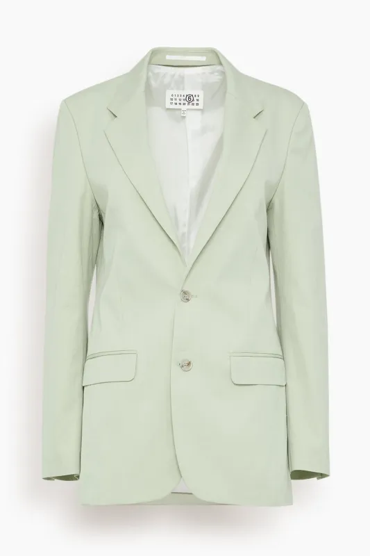 Tailored Suit Jacket in Pistachio Green sold by Hampden Clothing