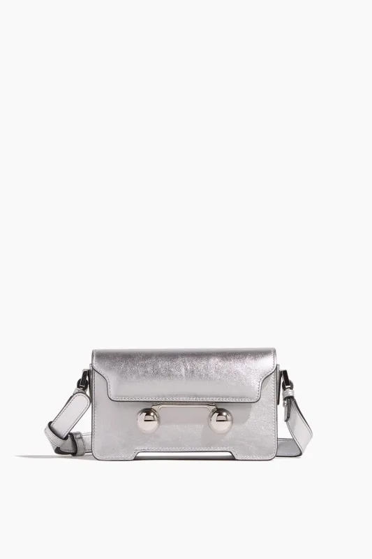 Trunkaroo Mini Shoulder Bag in Silver sold by Hampden Clothing