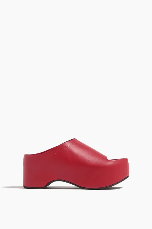 Platform Sandal in Tulip made by Marni