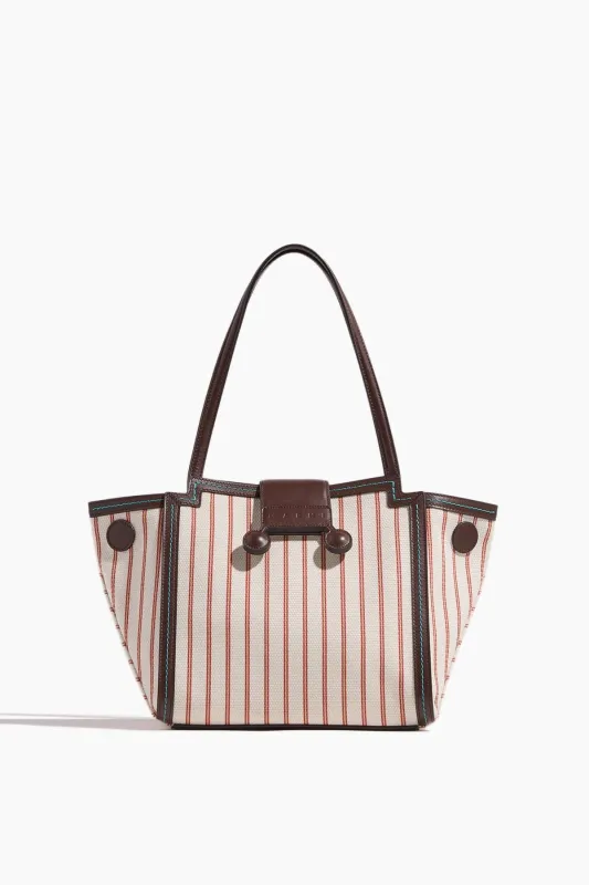Mini Riviera Bag in Hot Red/Lily White sold by Hampden Clothing
