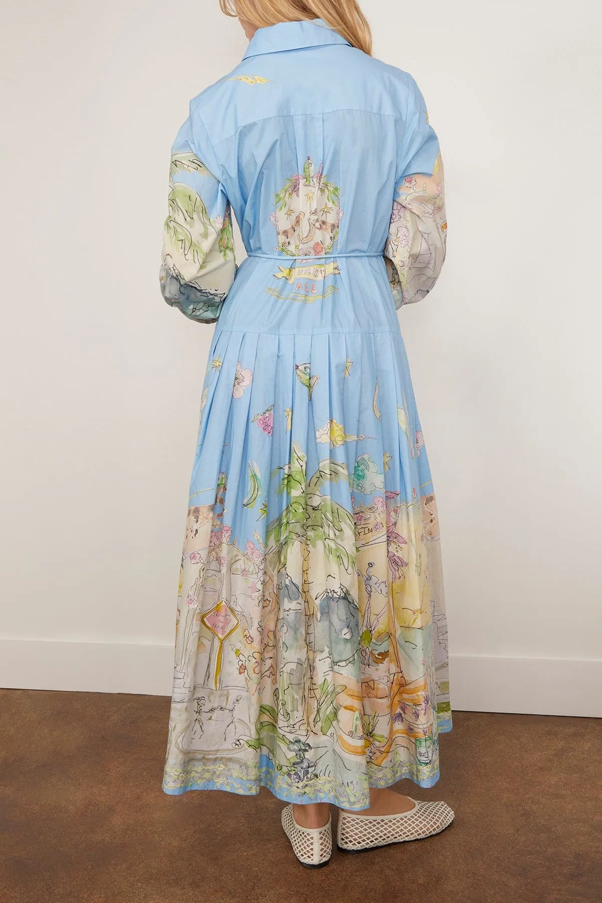 Anouk Shirtdress in Sky sold by Hampden Clothing product image thumbnail 4