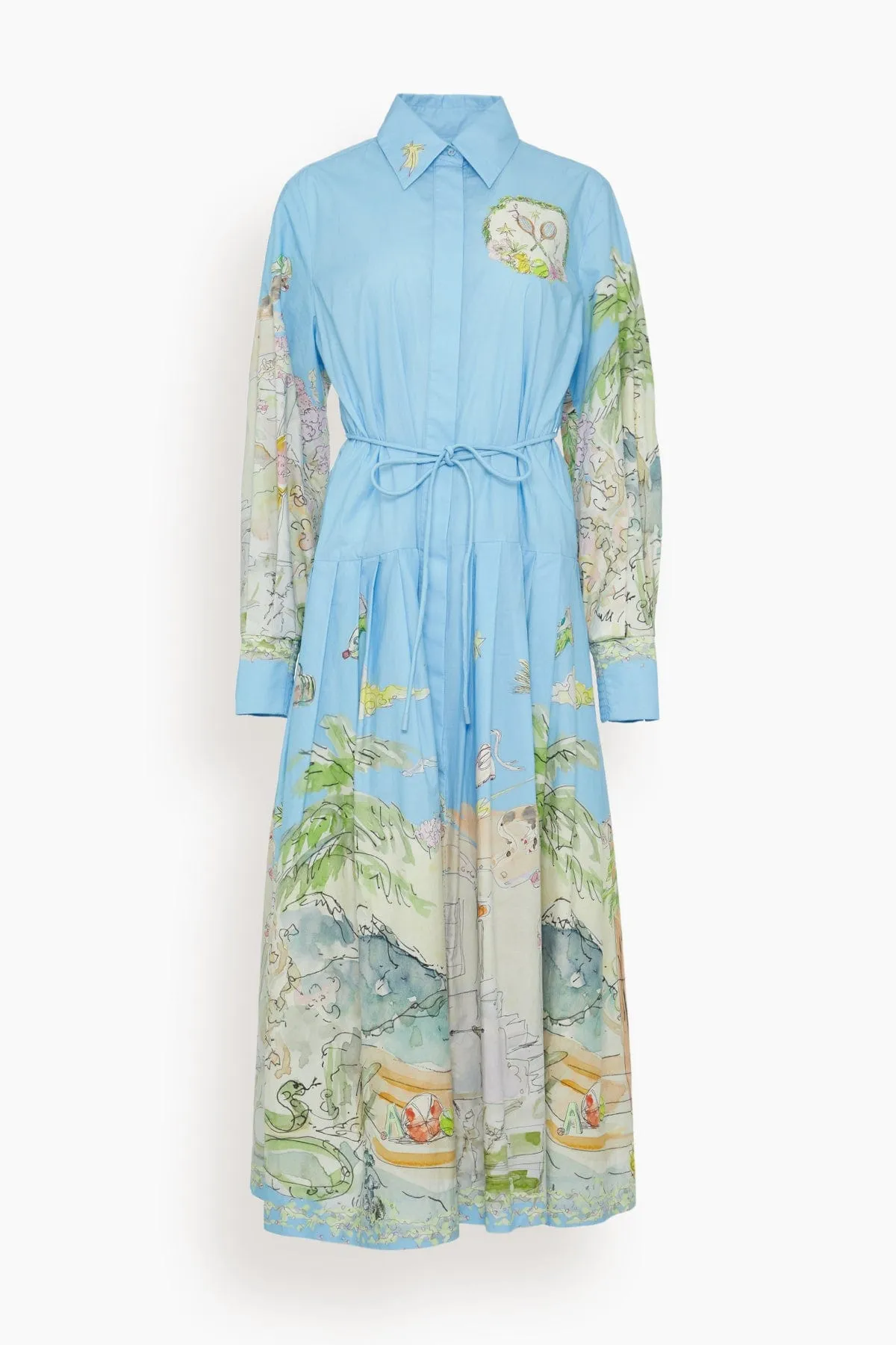 Anouk Shirtdress in Sky sold by Hampden Clothing