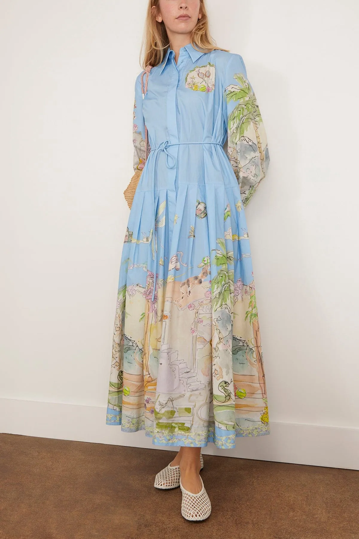Anouk Shirtdress in Sky sold by Hampden Clothing product image thumbnail 2