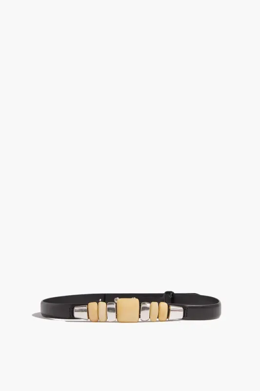 Raissa Paradise Belt in Ecru/Silver made by Isabel Marant