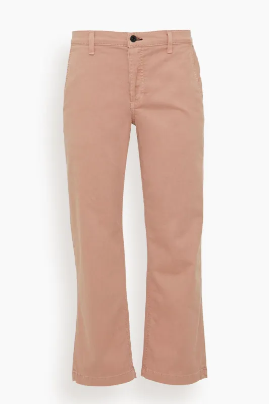 Slim Chino Pant in Washed Dusty Rose sold by Hampden Clothing