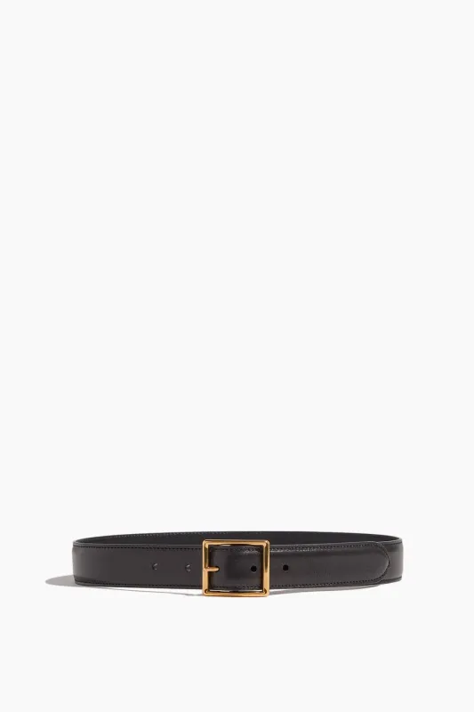 Gabriele Belt in Black with Antique Gold sold by Hampden Clothing