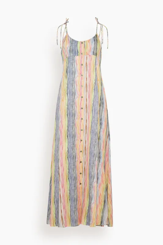 High Garden Maxi Dress in Rainbow sold by Hampden Clothing