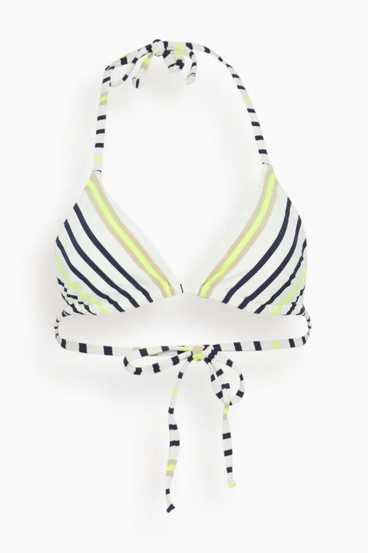 Malia Triangle Top in Semira Vanilla sold by Hampden Clothing