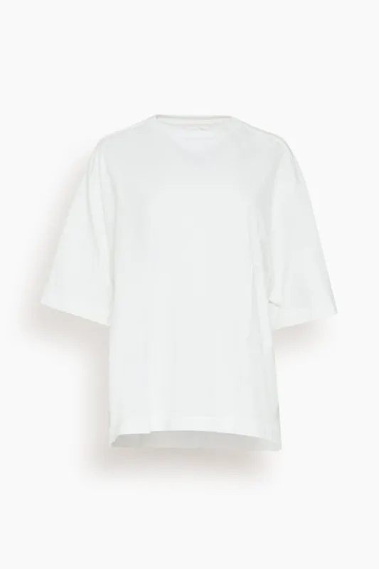 The Boxy Tee in White sold by Hampden Clothing
