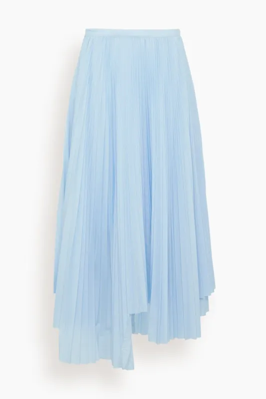 Pleated Skirt in Sky Blue sold by Hampden Clothing