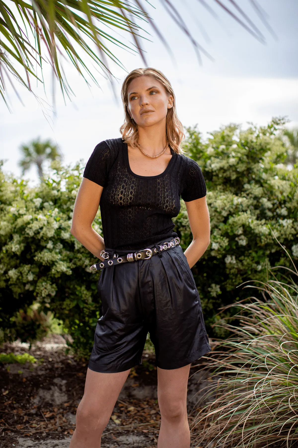 Revenge Belt in Black/Silver sold by Hampden Clothing product image thumbnail 4