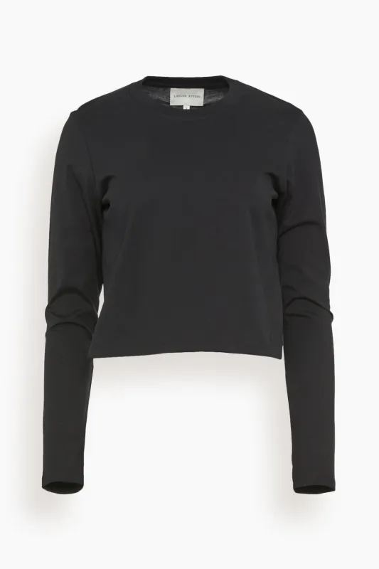 Masal Long Sleeve Shirt in Black sold by Hampden Clothing