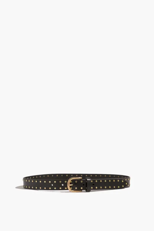 Zap Belt in Black made by Isabel Marant