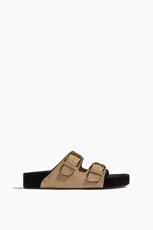 Lennyo Sandal in Light Beige sold by Hampden Clothing