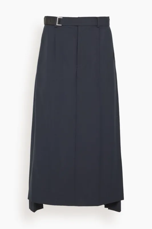 Suiting Skirt in Navy sold by Hampden Clothing