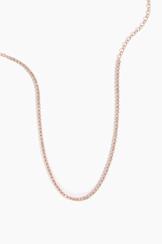 Diamond Choker in 14k Rose Gold made by Hampden Clothing