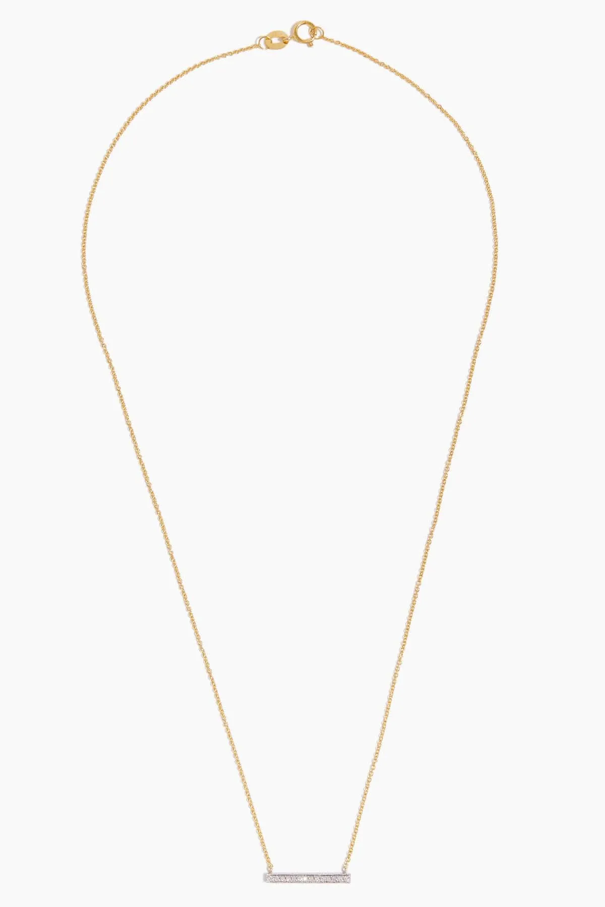 Sylvie Rose Medium Bar Necklace in 14k Yellow Gold sold by Hampden Clothing product image thumbnail 3
