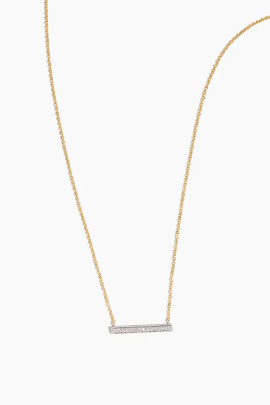 Sylvie Rose Medium Bar Necklace in 14k Yellow Gold sold by Hampden Clothing