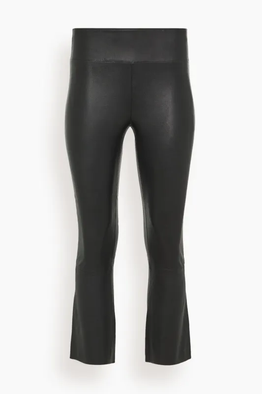 Crop Flare in Black sold by Hampden Clothing