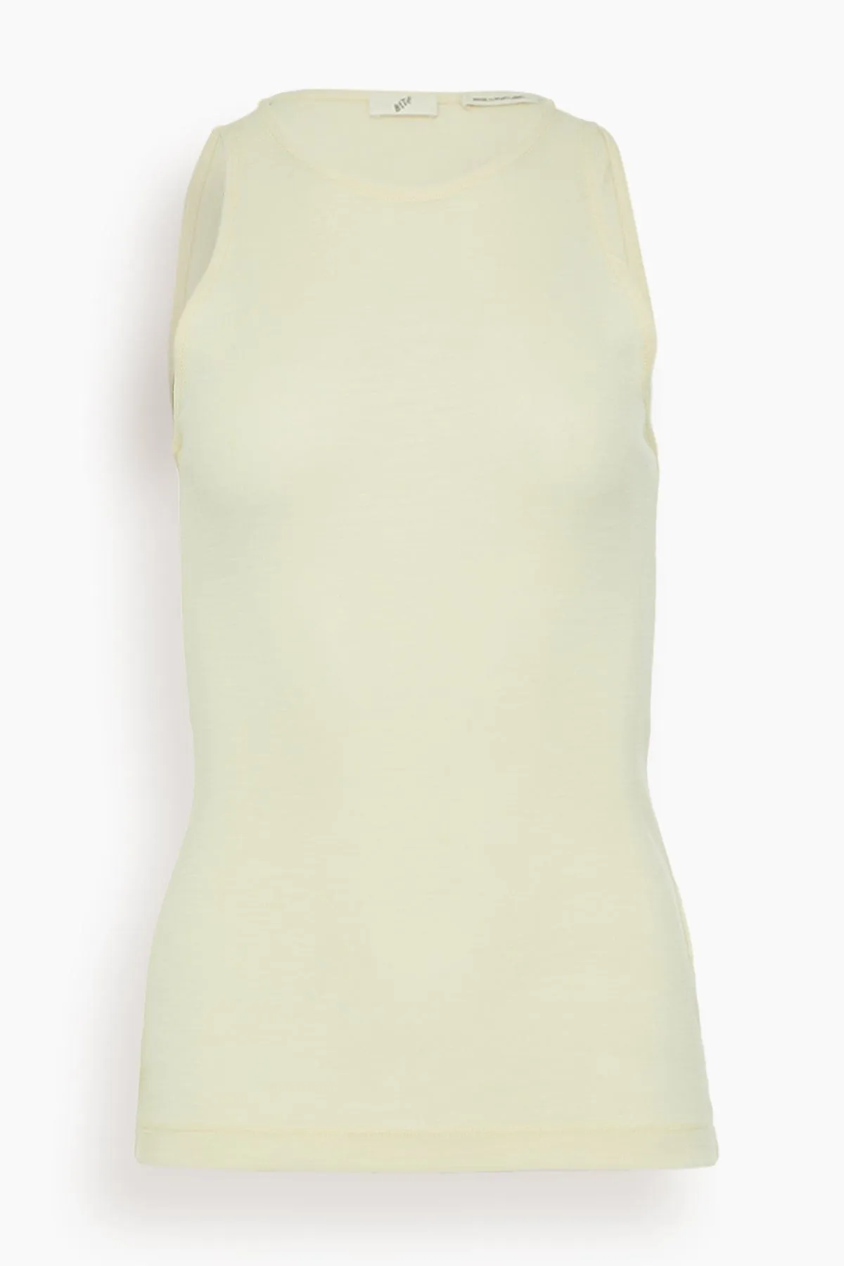 Fine Wool Tank Top in Cream sold by Hampden Clothing