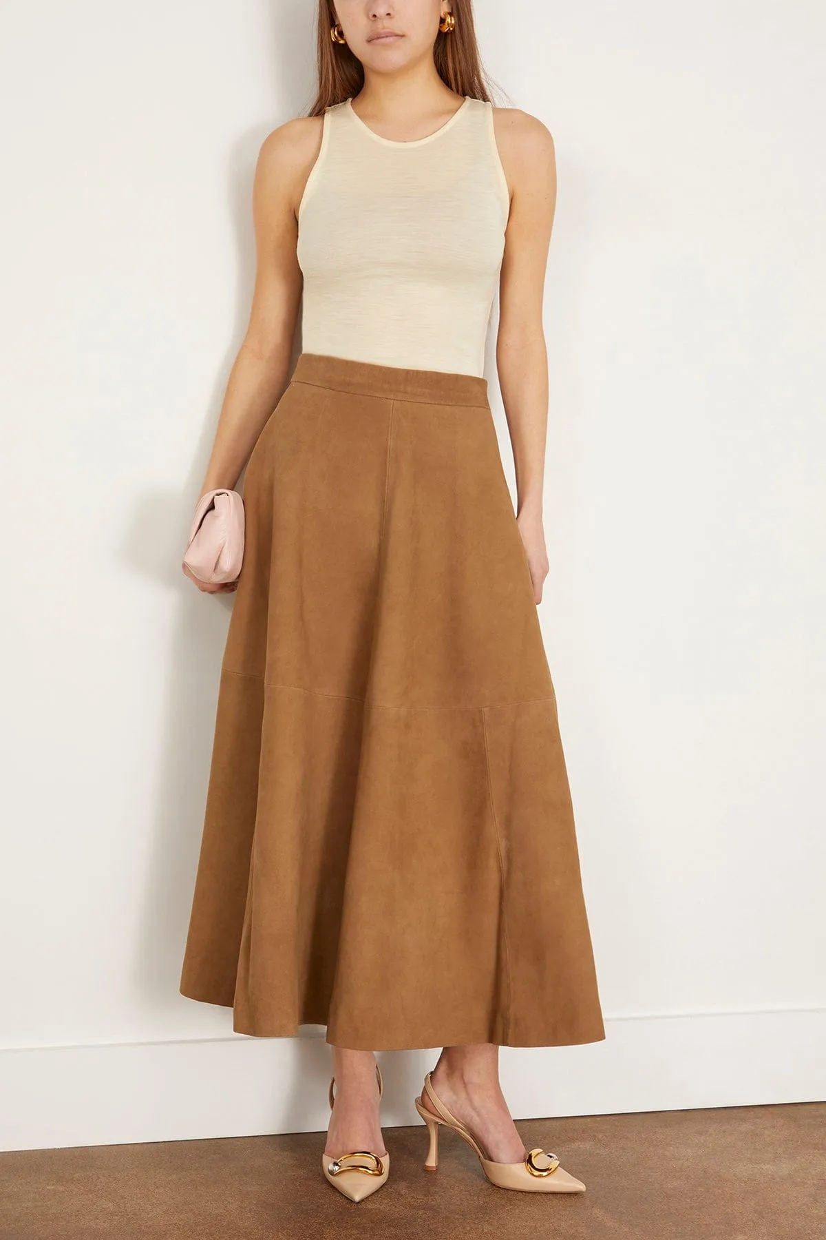 Fine Wool Tank Top in Cream sold by Hampden Clothing product image thumbnail 2