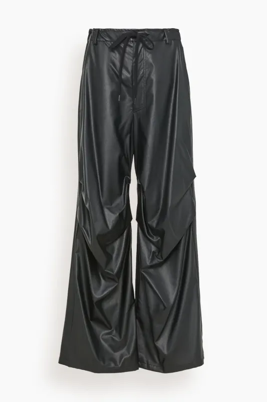 Faux Leather Pant in Black sold by Hampden Clothing