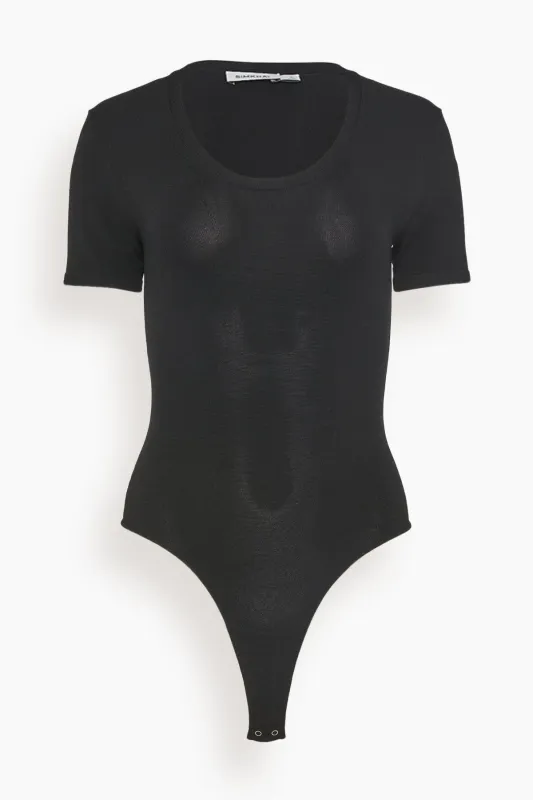 Drew Bodysuit in Black sold by Hampden Clothing