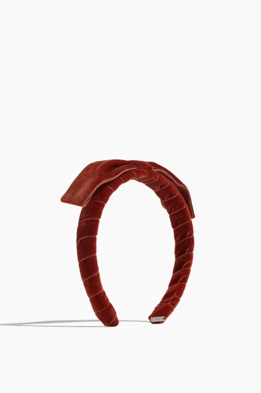 Corinne Headband in Rust sold by Hampden Clothing