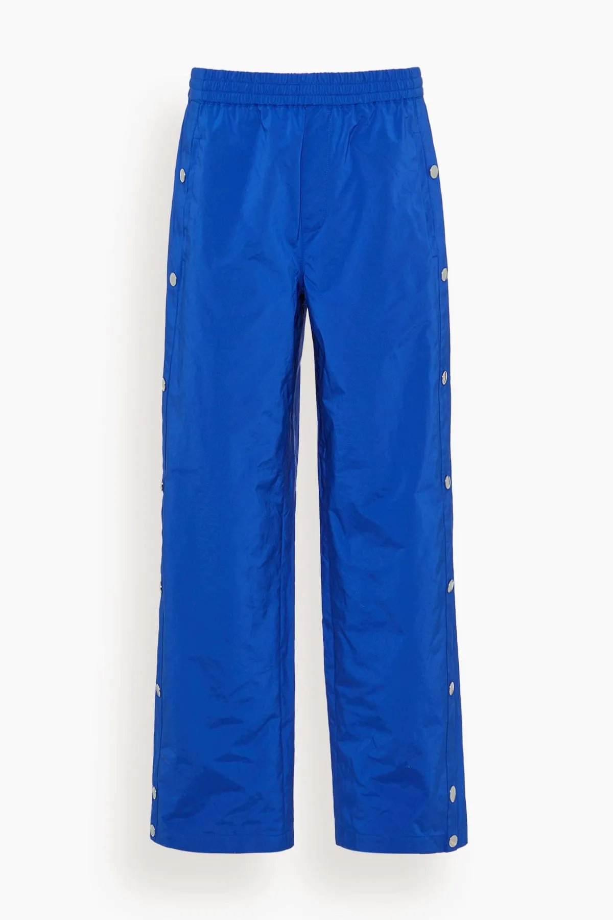 Nylon Snap Pull On Jogger in Blue sold by Hampden Clothing