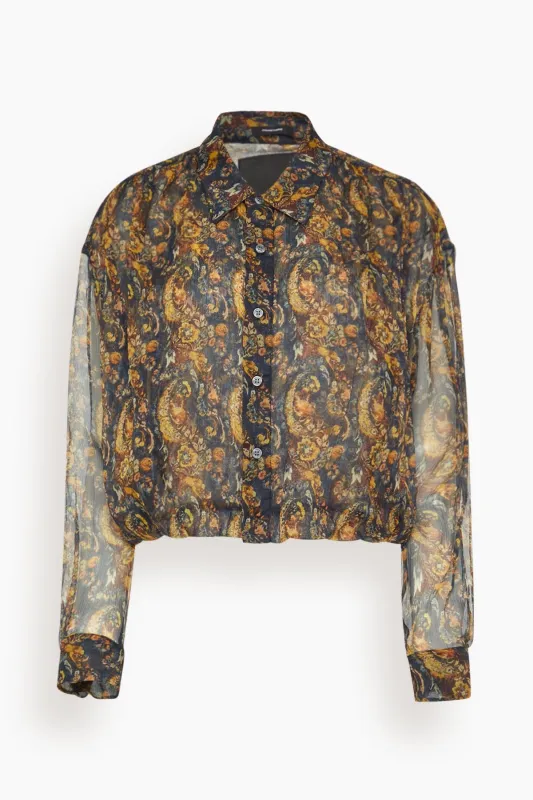 Bubble Shirt in Multicolor Paisley sold by Hampden Clothing