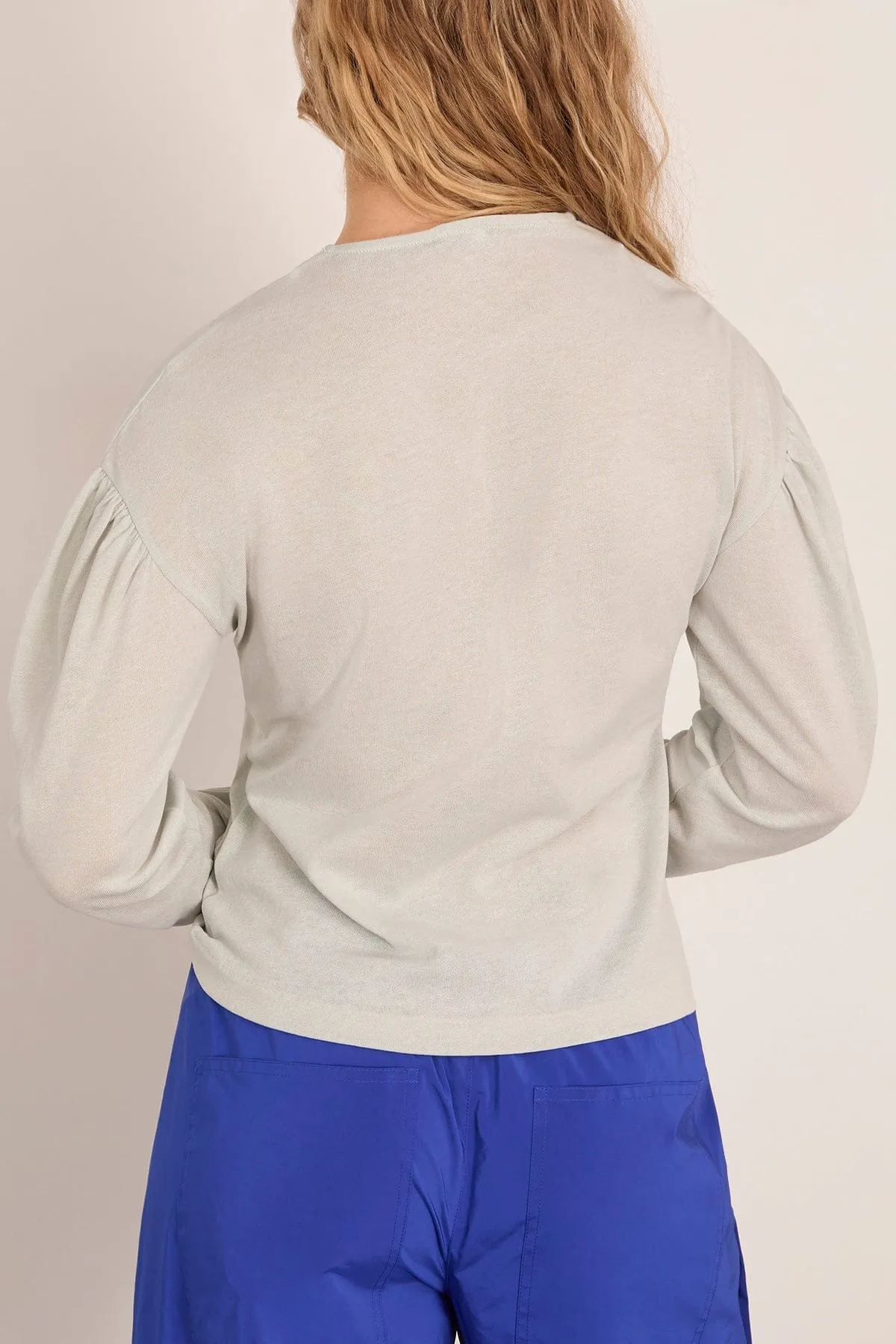 Dropped Shoulder Top in Stone Blue sold by Hampden Clothing product image thumbnail 4