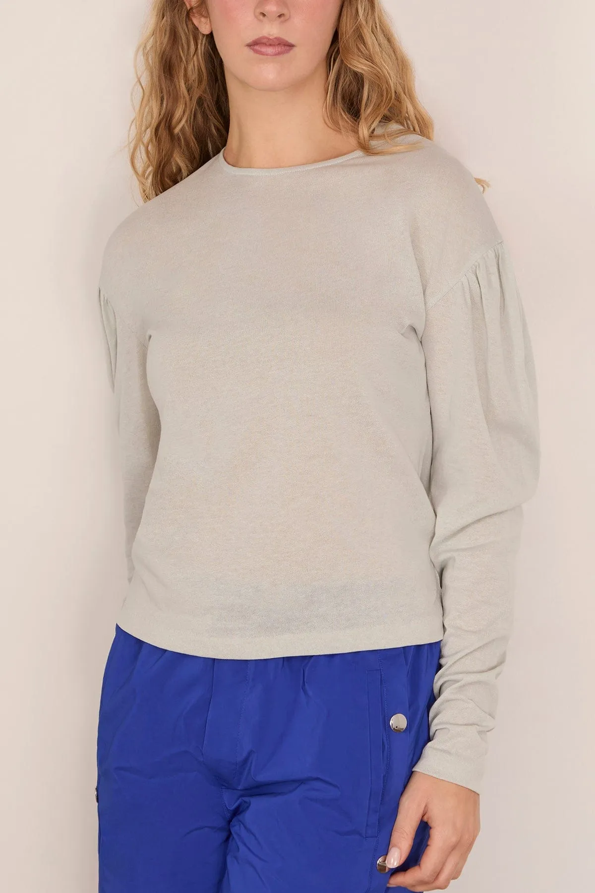 Dropped Shoulder Top in Stone Blue sold by Hampden Clothing product image thumbnail 3