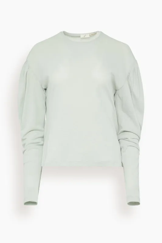 Dropped Shoulder Top in Stone Blue sold by Hampden Clothing