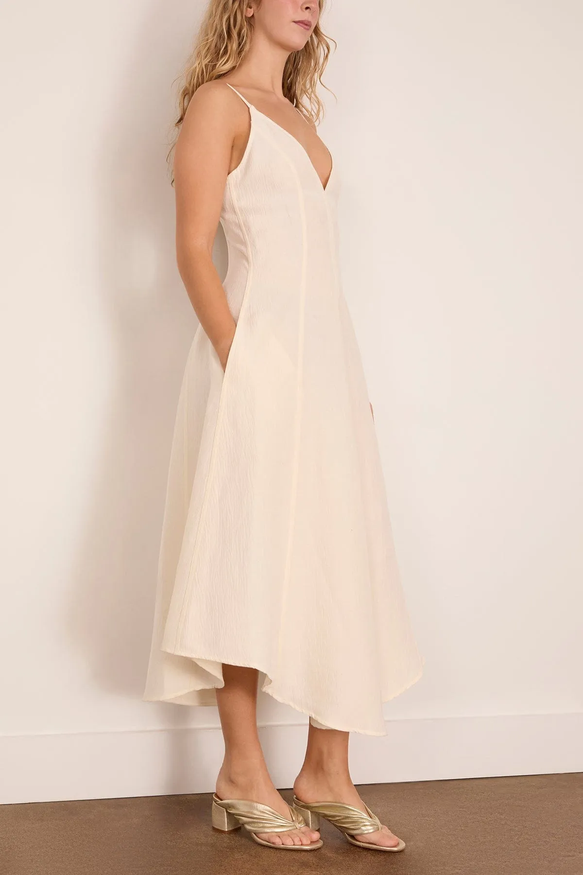 Elaine Dress in Ecru sold by Hampden Clothing product image thumbnail 3