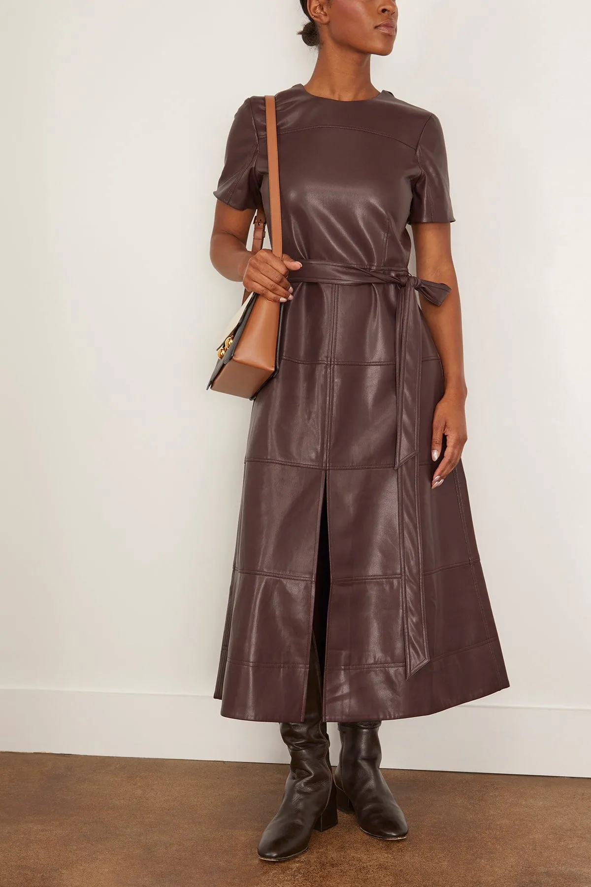 Ella Dress in Oxblood sold by Hampden Clothing product image thumbnail 2