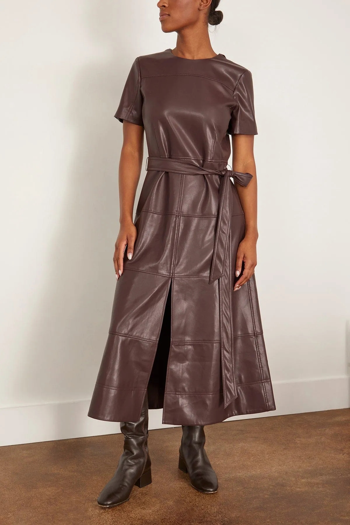 Ella Dress in Oxblood sold by Hampden Clothing product image thumbnail 3