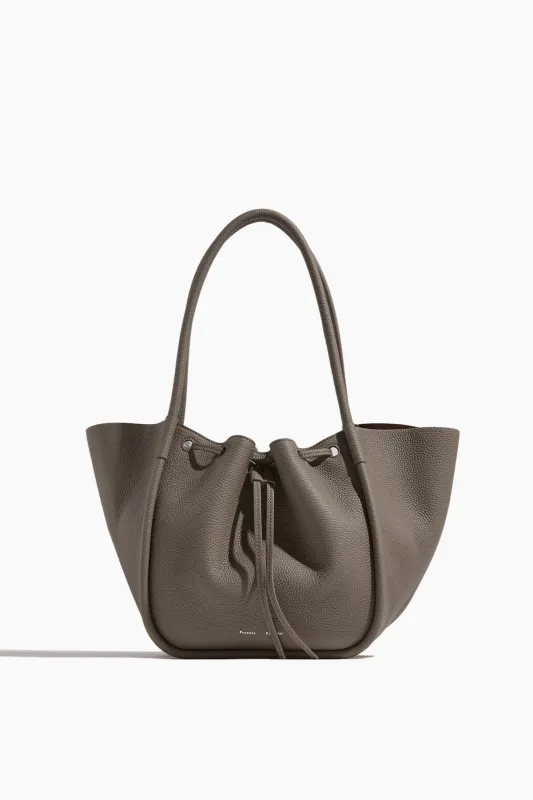 Large Ruched Tote in Slate sold by Hampden Clothing
