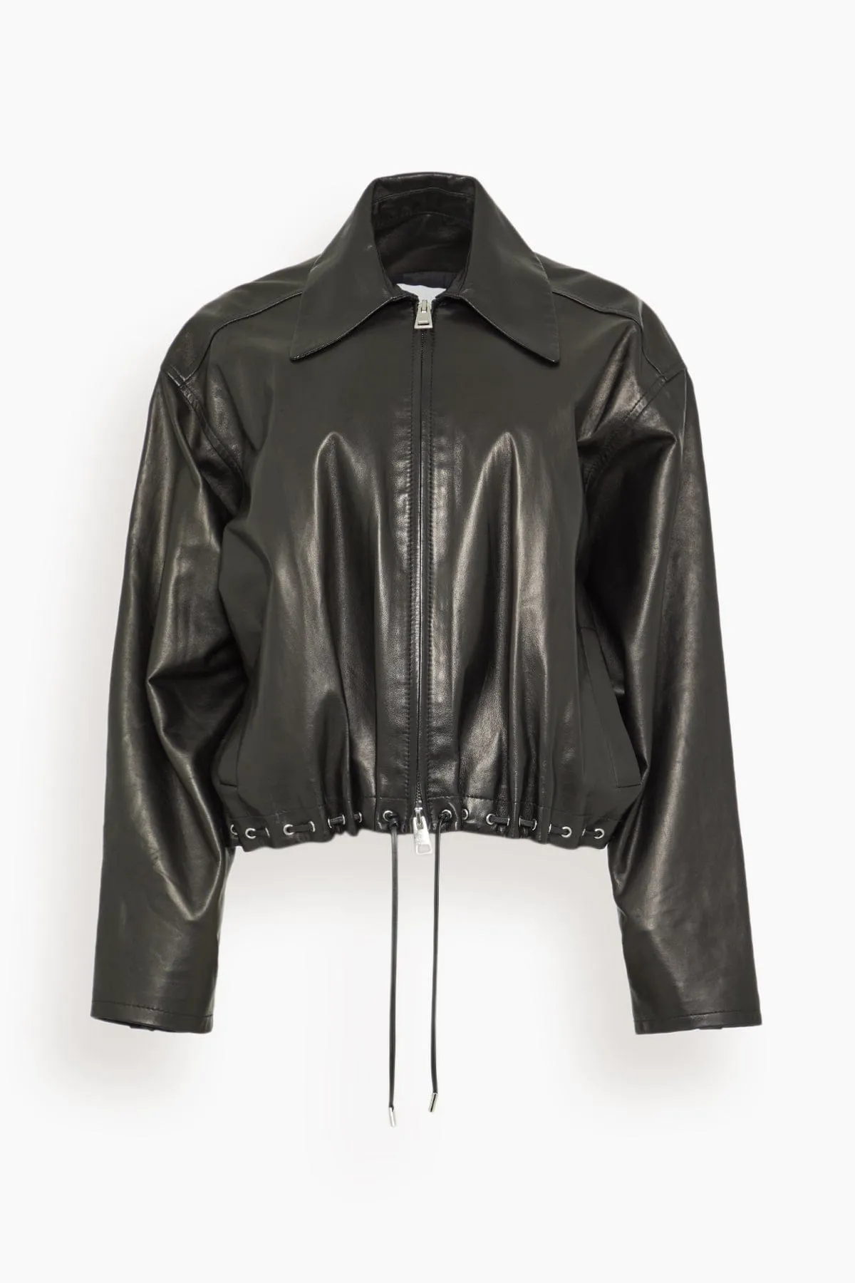 The Leland Leather Jacket in Black sold by Hampden Clothing