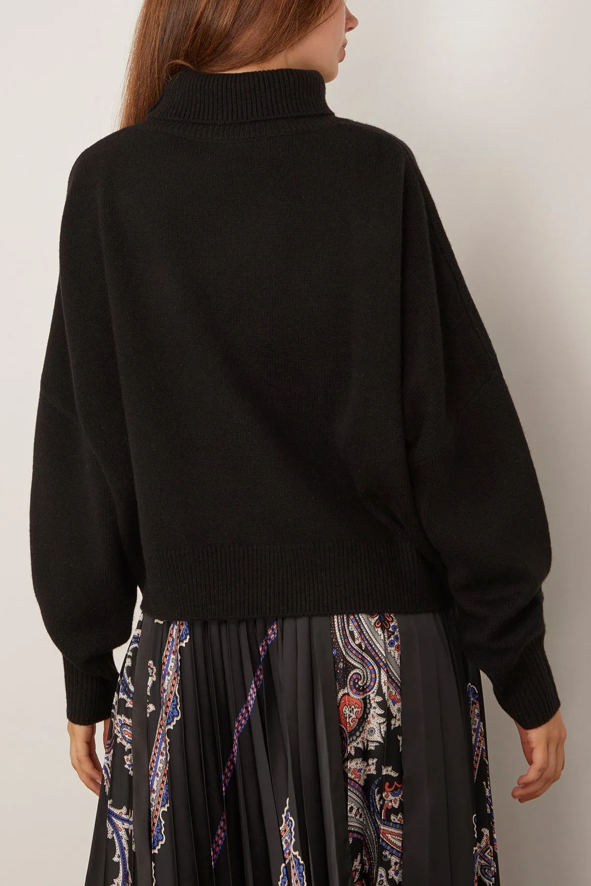 Luke Stand Collar Sweater in Black sold by Hampden Clothing product image thumbnail 4