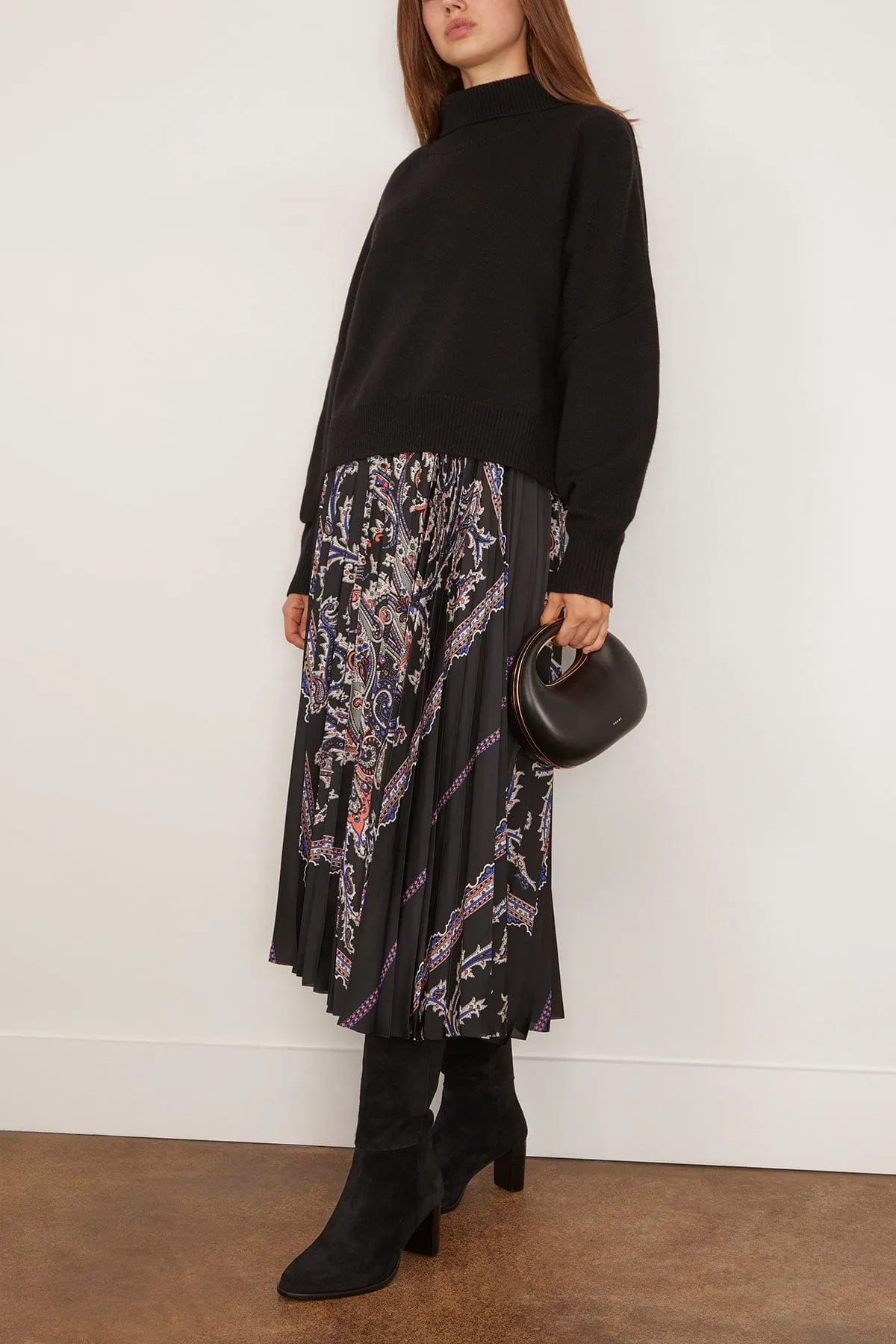 Luke Stand Collar Sweater in Black sold by Hampden Clothing product image thumbnail 2