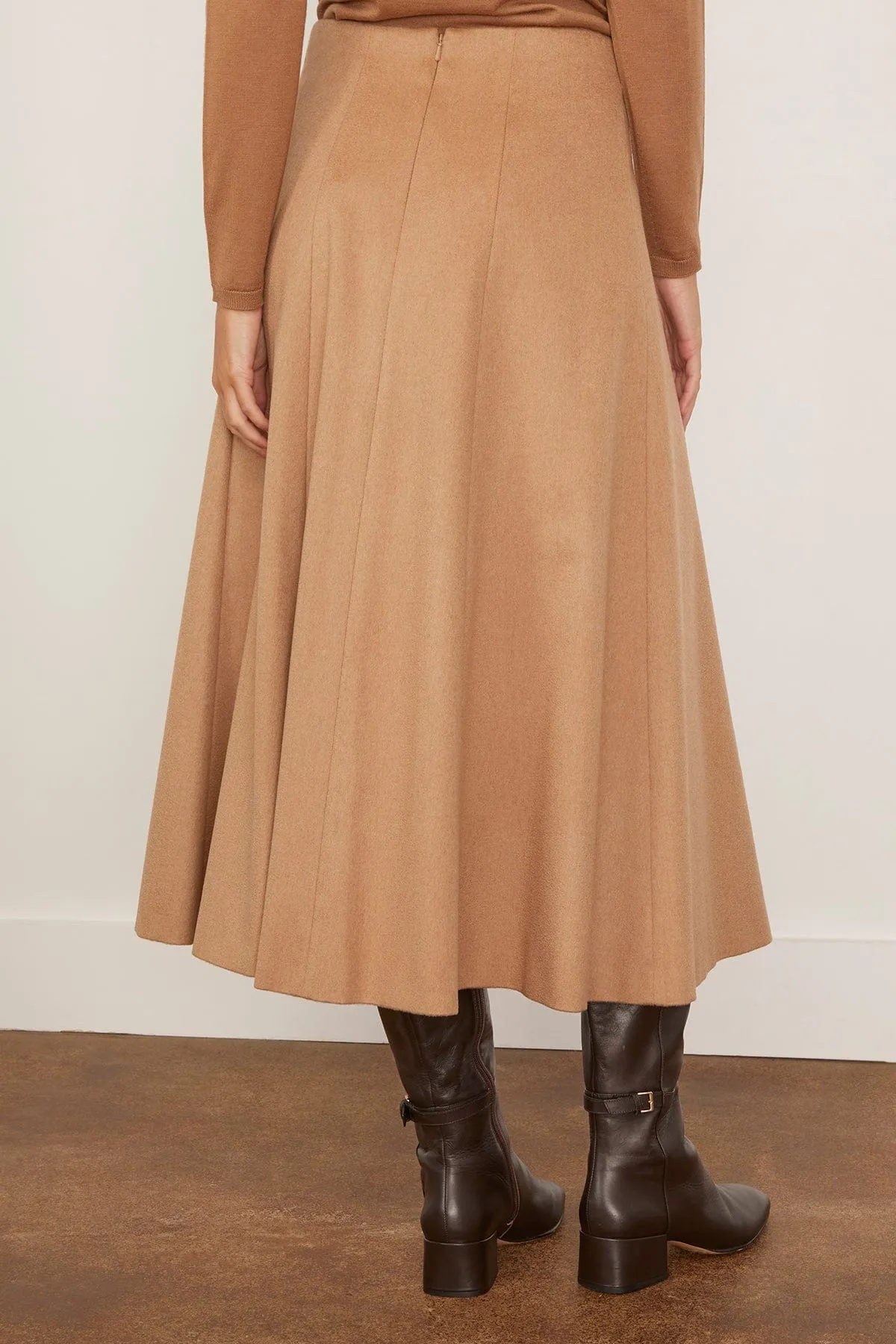 Geneve Skirt in Camel sold by Hampden Clothing product image thumbnail 4