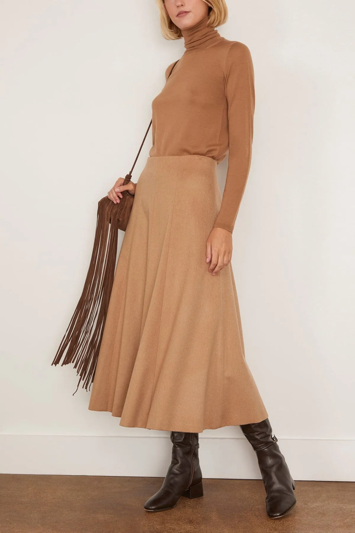 Geneve Skirt in Camel sold by Hampden Clothing product image thumbnail 2