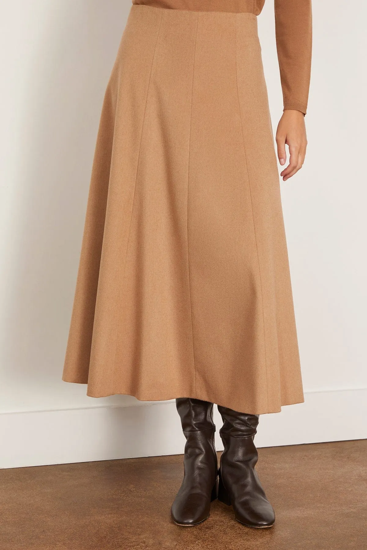 Geneve Skirt in Camel sold by Hampden Clothing product image thumbnail 3