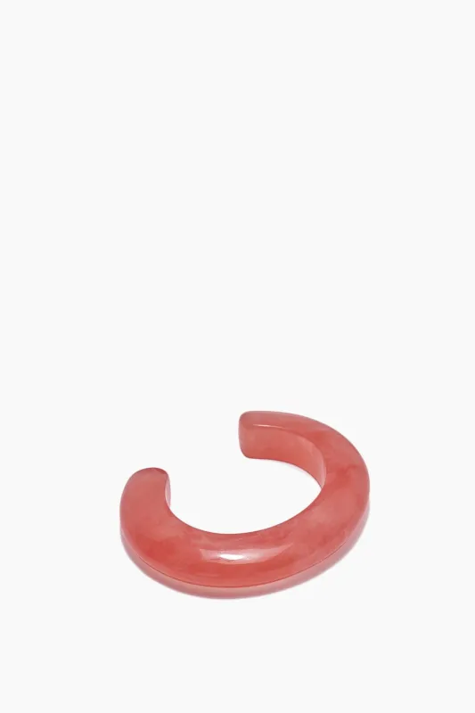 Ridge Cuff in Marbled Grapefruit Pink sold by Hampden Clothing