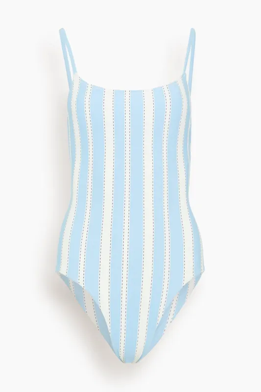 Elene One Piece in Debre Sky made by lemlem