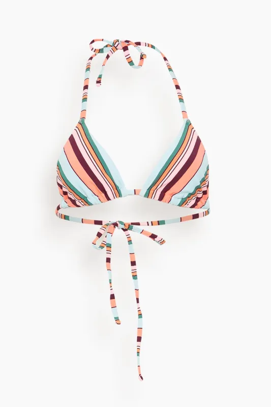 Malia Triangle Top in Poppy Sunset sold by Hampden Clothing