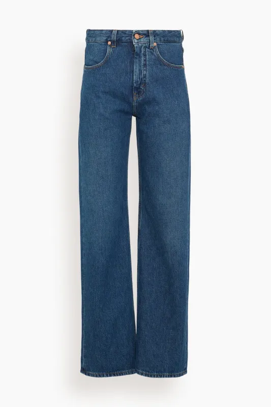 Ease Organic Cotton Denim Jean in Mid Blue made by Bite Studios