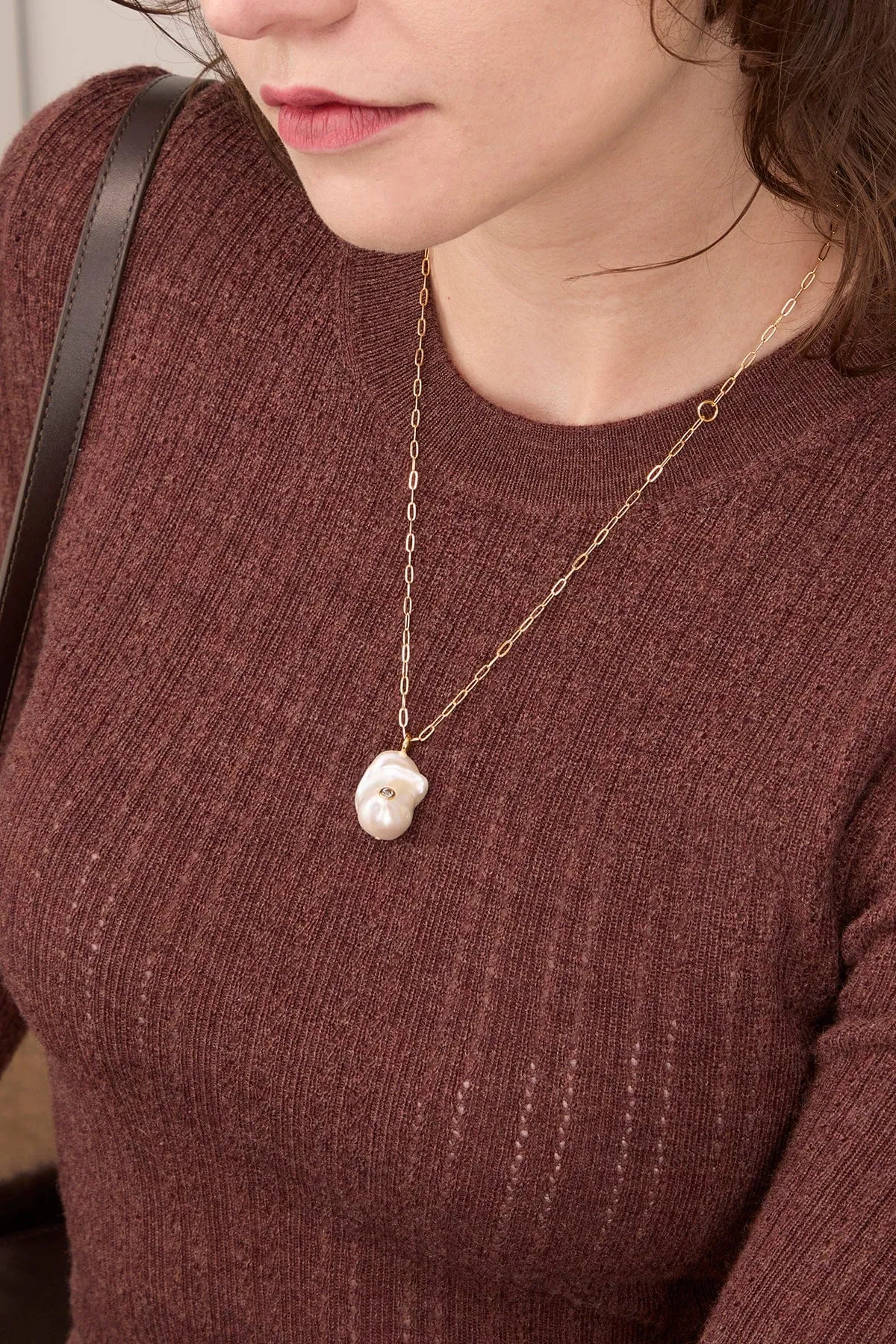 Oasis Necklace in Gold sold by Hampden Clothing product image thumbnail 2