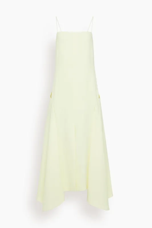 The Darby Dress in Lemon Ice sold by Hampden Clothing